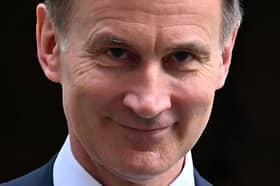 Chancellor of the Exchequer Jeremy Hunt leaves 11 Downing Street in central London on March 6, 2024 to present the government's annual budget to Parliament.