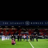 The Stanley Bowles stand is covered by a touching mosaic.