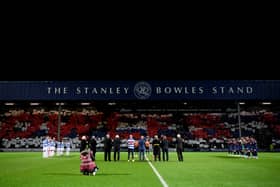 The Stanley Bowles stand is covered by a touching mosaic.