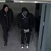 Police want to identify two men after a reported assault at Heathrow.