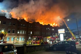 A fire broke out at Forest Gate police station on Wednesday March 6.