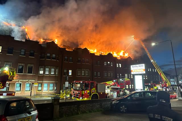 A fire broke out at Forest Gate police station on Wednesday March 6.