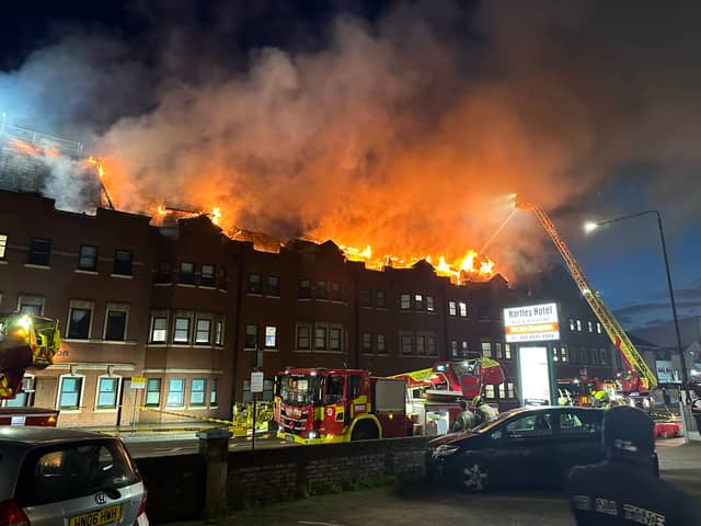 A fire broke out at Forest Gate police station on Wednesday March 6.