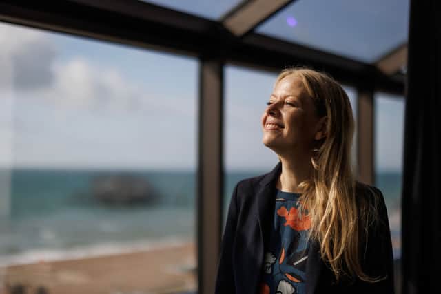 Sian Berry, ahead of the Green Party's annual conference at the Brighton Centre in October 2023.