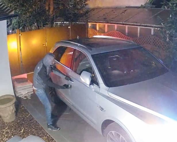 This Bentley was stolen during a spree by a gang of luxury car thieves.