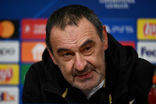 Former Chelsea manager Maurizio Sarri