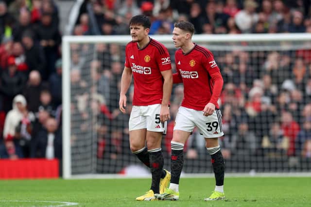 Harry Maguire (L) and Scott McTominay have both previously been eyed up by West Ham