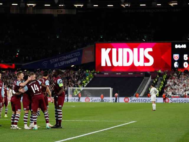 Mohammed Kudus is the star man with a scintillating brace.