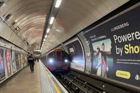 A London Tube platform.