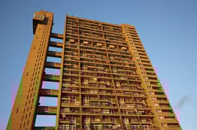 Trellick Tower is a Grade II* listed tower block on the Cheltenham Estate in North Kensington, London. Opened in 1972, it was commissioned by the Greater London Council and designed in the Brutalist style by architect Ernő Goldfinger.

Trellick Tower has featured in film and television several times.