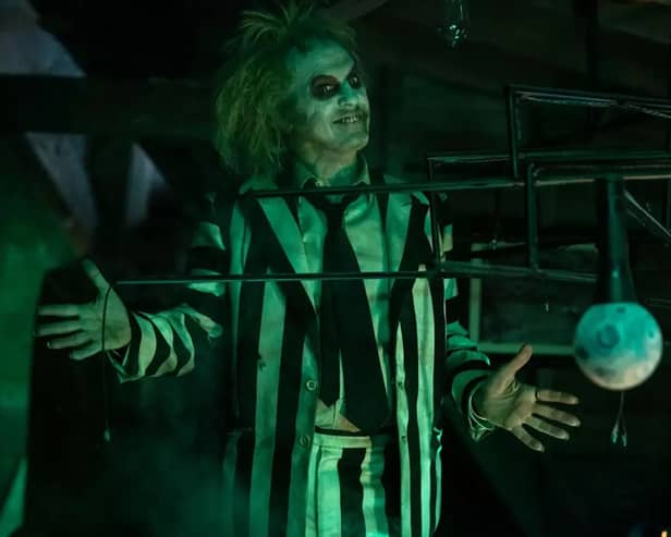 Michael Keaton returns as Beetlejuice in Tim Burton sequel Beetlejuice Beetlejuice (Photo: Parisa Taghizadeh / Warner Bros)