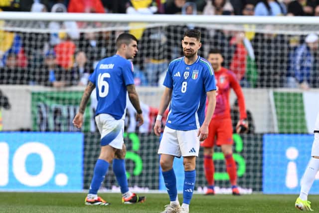 Italy's Jorginho (R) put on 'impressive' display vs Ecuador ahead of Man City clash