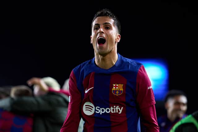 Barcelona's Joao Cancelo has been described as 'best in his position' by England star Kyle Walker