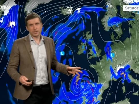 Alex Burkill gives the weather forecast for Easter weekend. Good Friday is likely to see blustery showers. There will also be showers on March 30 particularly in the southern and western areas, however there is an increasing chance of sunny spells further north and east.