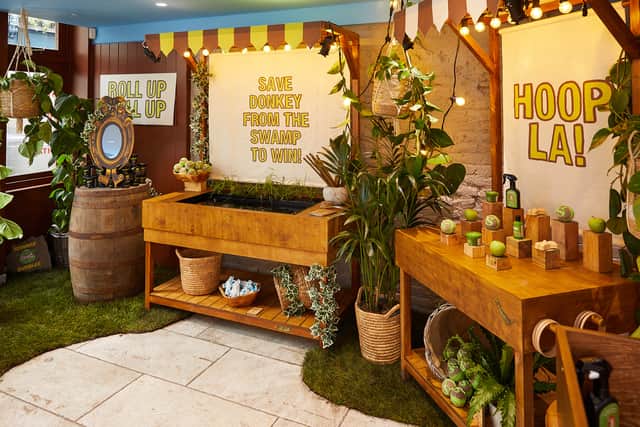 Londoners can visit a Shrek themed fairground in the city thanks to Lush. (Photo credit: Lush)