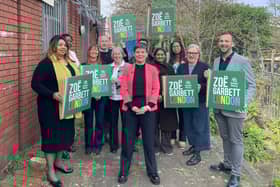 Green Party mayoral candidate Zoë Garbett at her campaign launch