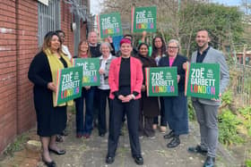 Green Party mayoral candidate Zoë Garbett at her campaign launch