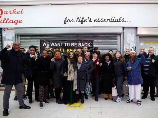 Traders at Stratford Market Village celebrate after Newham Council agrees to take on its lease.

Traders were forced to leave their units in January after the company running the site went into administration. Market Village has been serving the Stratford community since 1974.
