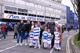 QPR fans arrive at Loftus Road.