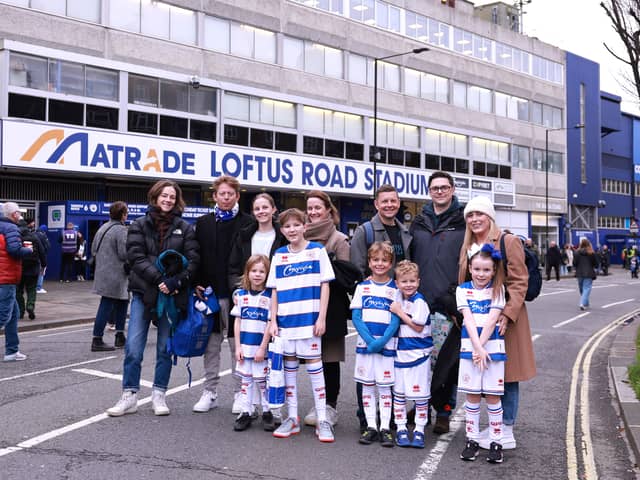 QPR fans arrive at Loftus Road.