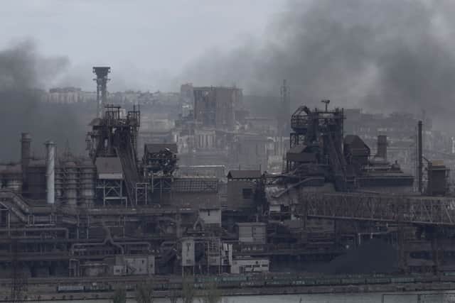 Azovstal steel plant in the city of Mariupol 