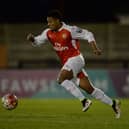 Serge Gnabry in action for the Gunners U21 stars in 2016