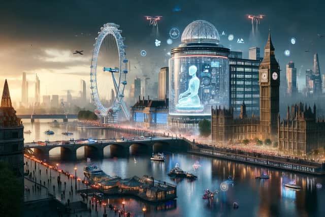 Created by Dall-E AI with the prompt: "Image to represent a new AI hub in London."