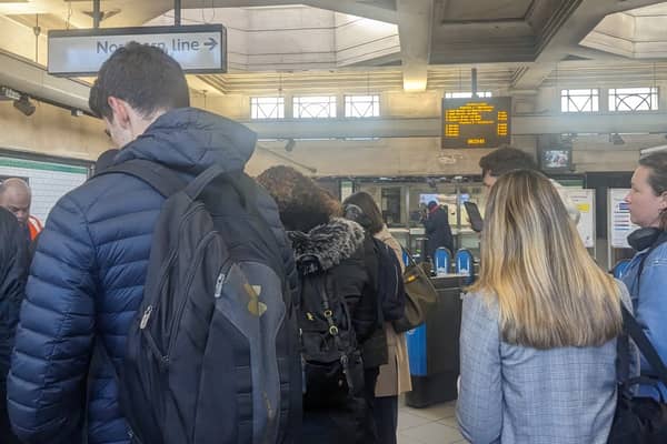 Commuters at Tooting Broadway discovered the Northern line was suspended.