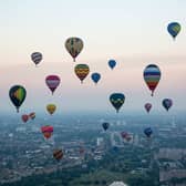  Hot air balloons over the London skyline