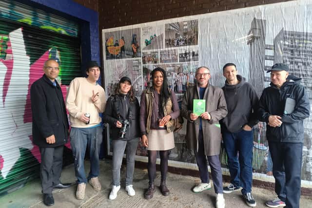 The Wall has been unveiled Between Westbourne Park and Portobello Road.