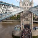 Runners will run across and later pass the iconic Thames crossing which is sure to be a memorable moment for many taking part.