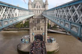 Runners will run across and later pass the iconic Thames crossing which is sure to be a memorable moment for many taking part.
