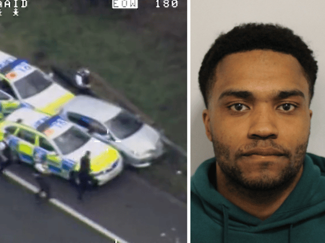 Serial burglar Ethan Veiro was caught after a police pursuit.