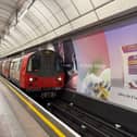 A London Tube train.