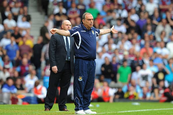 Avram Grant during Premier League match with West Ham in 2011