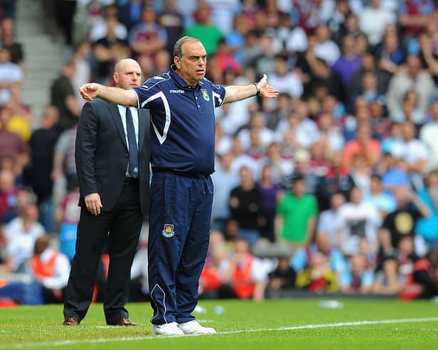 Avram Grant during Premier League match with West Ham in 2011