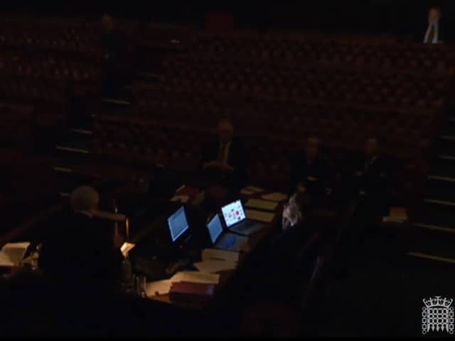 Lights go out in the House of Lords.