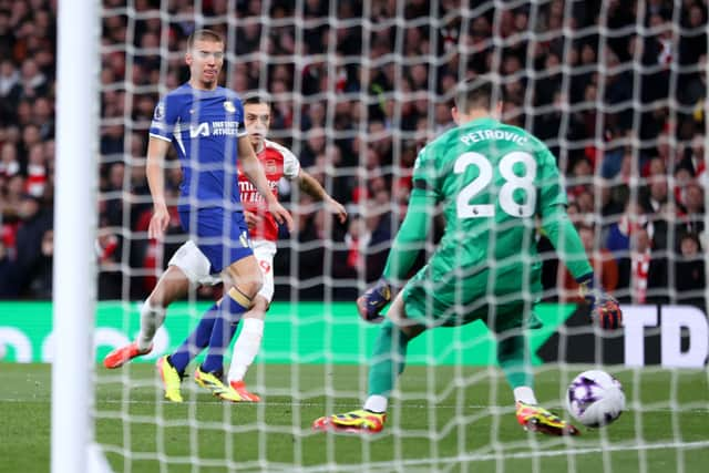 Trossard opened the scoring against Chelsea.