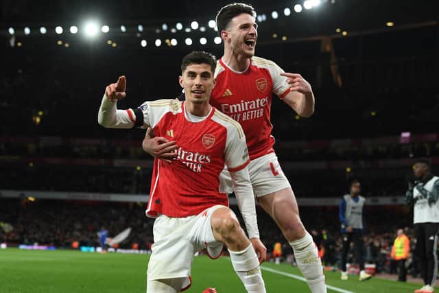 Arsenal stormed to victory against Chelsea.