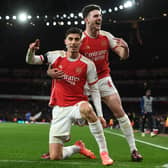 Arsenal stormed to victory against Chelsea.