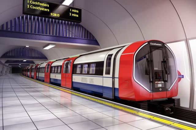 One of the new Piccadilly line trains