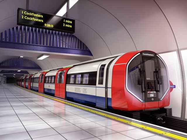 One of the new Piccadilly line trains