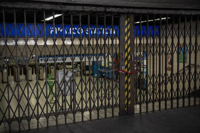 Pimlico station was closed on Friday morning due to industrial action