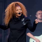 Janet Jackson performs on the Pyramid at the Glastonbury Festival in 2019. 