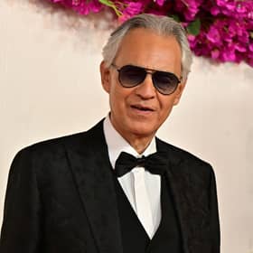 Italian tenor Andrea Bocelli at the 2024 Oscars. (Photo by FREDERIC J. BROWN/AFP via Getty Images)