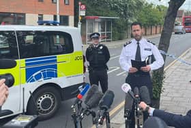 Chief Superintendent Stuart Bell gave a statement after the Hainault stabbing.