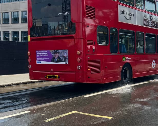 A London bus.