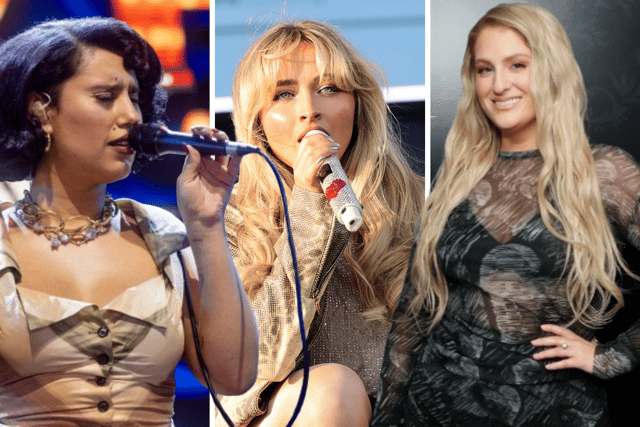 Raye, Sabrina Carpenter and Meghan Trainor will all perform at Wembley Stadium for Capital’s 2024 Summertime Ball. (Photo credit: Getty Images)