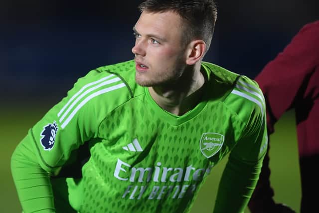 Arsenal goalkeeper Karl Hein is just 22 years old.