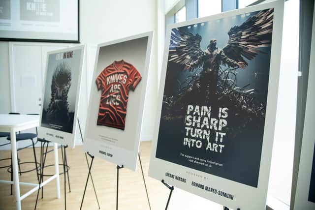 To combat knife crime, Year 10 students from a North West London school have worked with a creative agency to create an anti-knife-crime poster campaign.